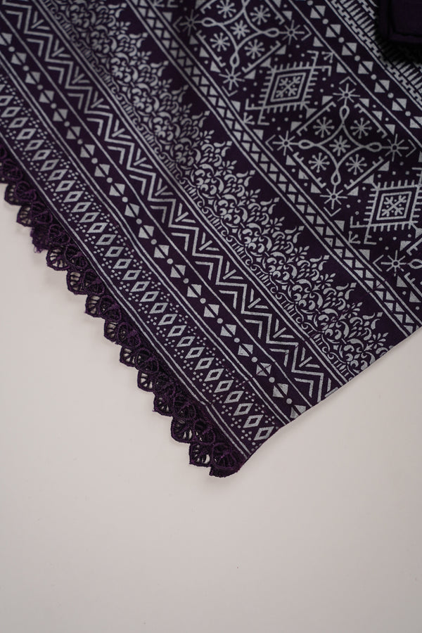 Rozi - Printed  cotton  Outfit With cotton Dupatta - Ready to Wear PD113 I