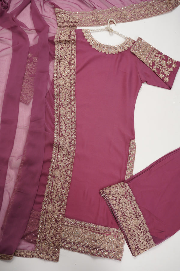Chiffon Budget Wear Suit with Chiffon Dupatta - Ready to Wear