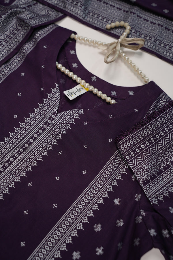 Rozi - Printed  cotton  Outfit With cotton Dupatta - Ready to Wear PD113 I