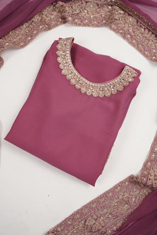 Chiffon Budget Wear Suit with Chiffon Dupatta - Ready to Wear