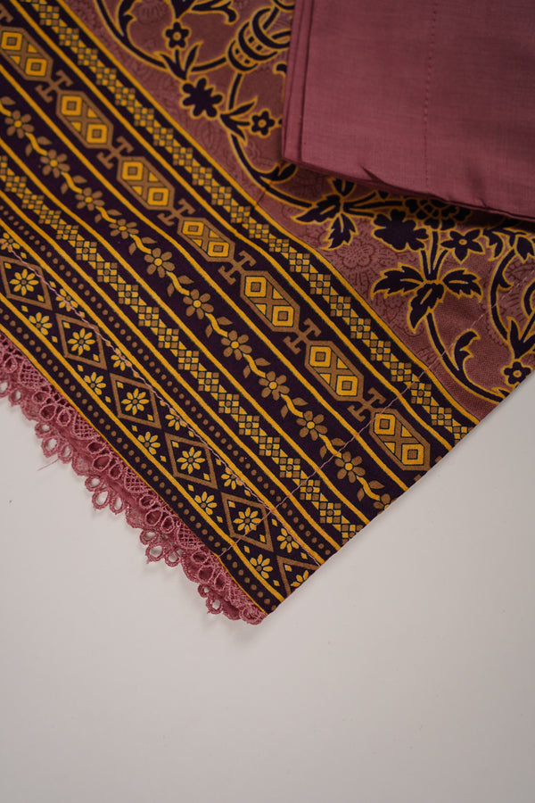 Rozi - Printed  cotton  Outfit With cotton Dupatta - Ready to Wear PD105