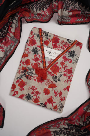 Bin Saeed Originals - Exclusive Lawn Outfit with Dupatta - Ready to Wear - SD296