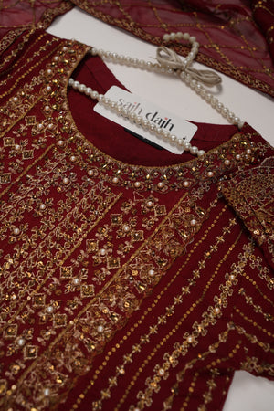 Husan e Jahan - Luxury Festive Collection with Gharara- Ready to Wear-SD