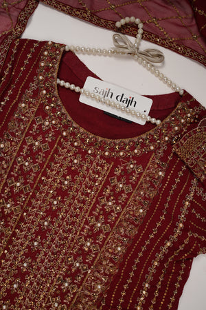 Husan e Jahan - Luxury Festive Collection with Gharara- Ready to Wear-SD