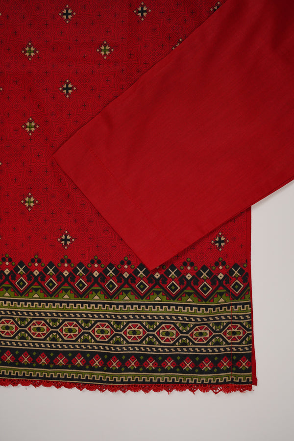 Rozi - Printed  cotton  Outfit With cotton Dupatta - Ready to Wear PD107