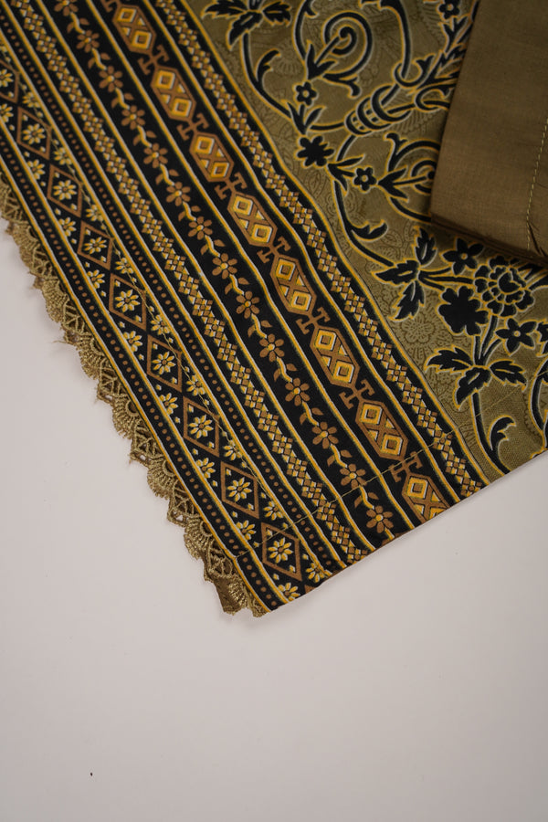Rozi - Printed  cotton  Outfit With cotton Dupatta - Ready to Wear PD108