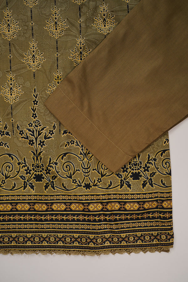 Rozi - Printed  cotton  Outfit With cotton Dupatta - Ready to Wear PD108