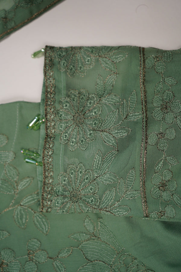 Husan e Jahan - Luxury Chiffon Outfit with Chiffon Dupatta - Ready to Wear  - Hej-V5-D7