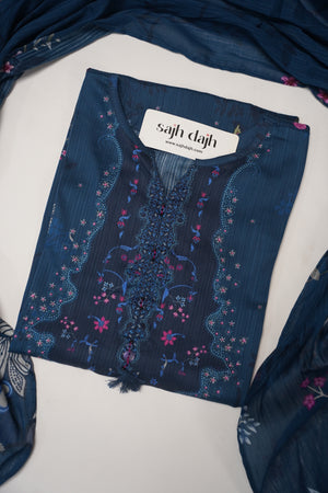 SadaBahar Originals - Exclusive Lawn  Outfit with Dupatta - Ready to Wear SD458
