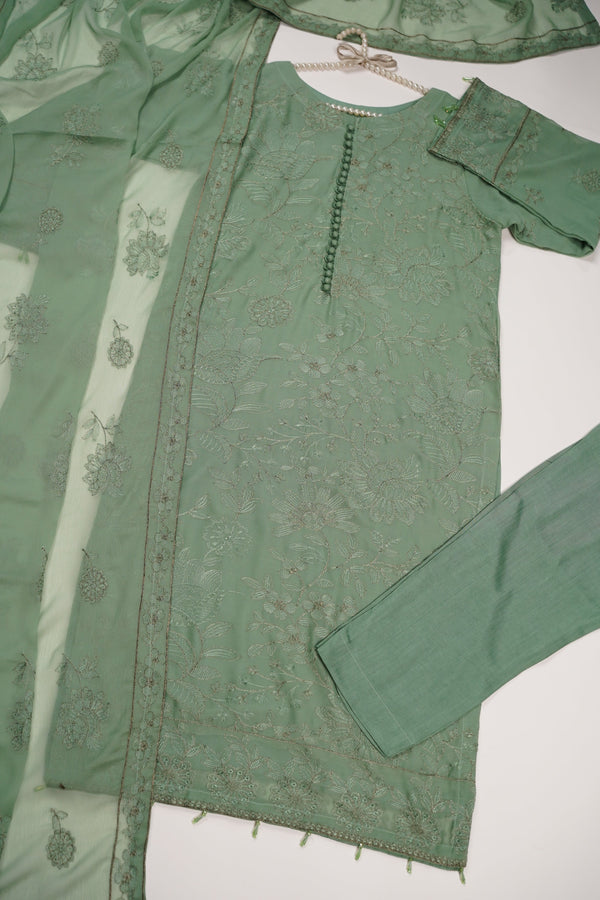 Husan e Jahan - Luxury Chiffon Outfit with Chiffon Dupatta - Ready to Wear  - Hej-V5-D7