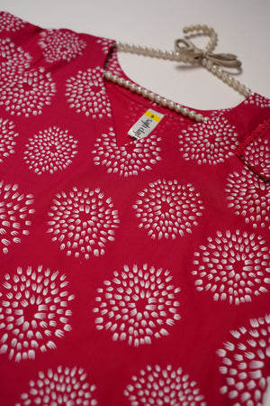 Rozi - Printed  cotton  Outfit - Ready to Wear PD118