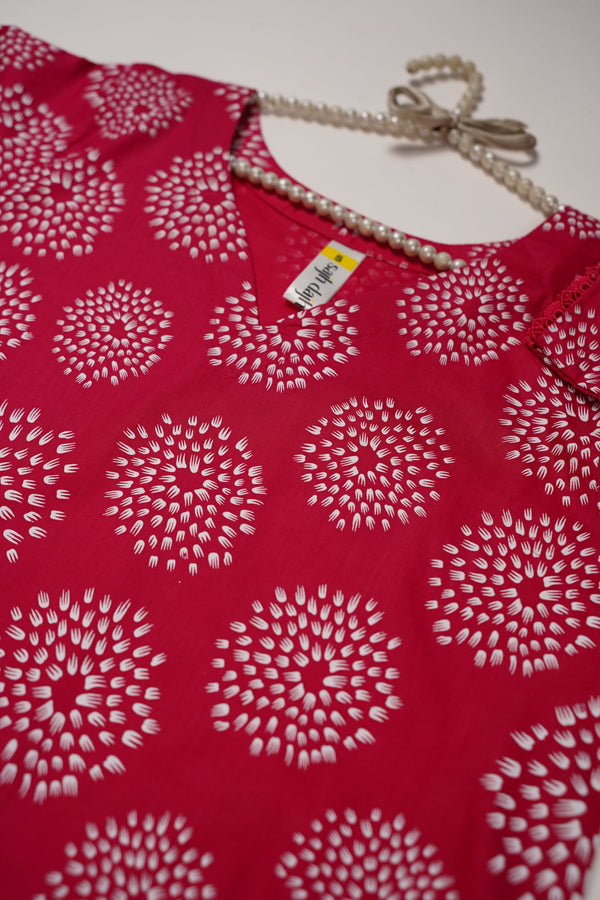 Rozi - Printed  cotton  Outfit - Ready to Wear PD118