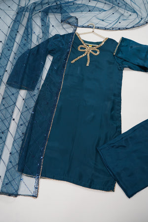 Khaas - Luxury Sheesha Silk Outfit - Ready to Wear SD554