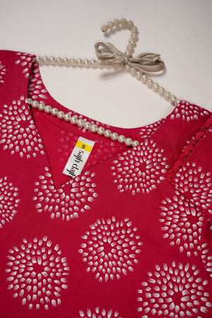 Rozi - Printed  cotton  Outfit - Ready to Wear PD118