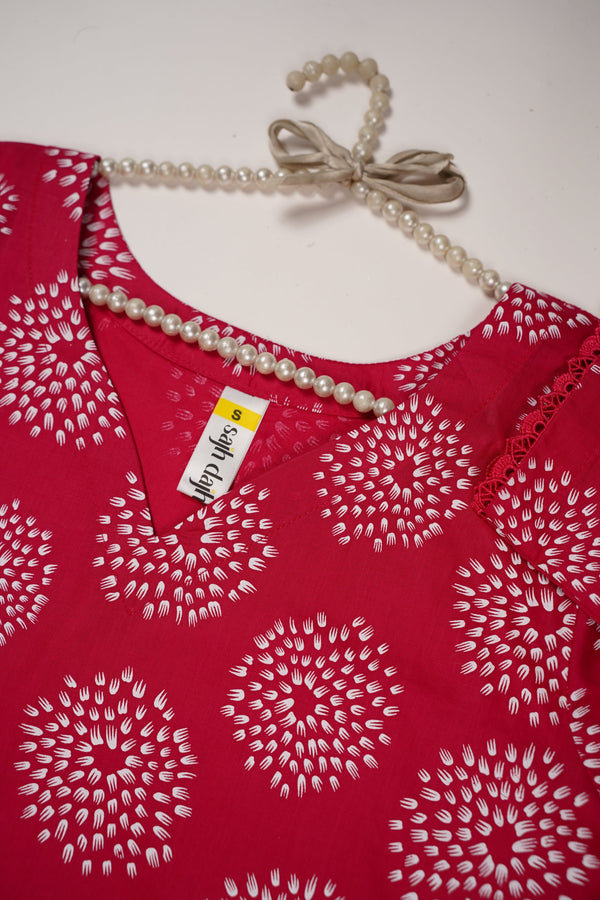 Rozi - Printed  cotton  Outfit - Ready to Wear PD118