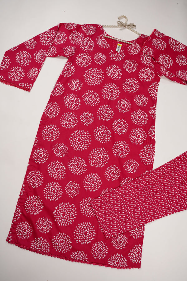 Rozi - Printed  cotton  Outfit - Ready to Wear PD118