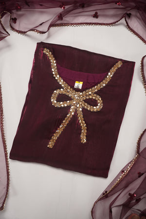 Khaas - Luxury Sheesha Silk Outfit - Ready to Wear SD473