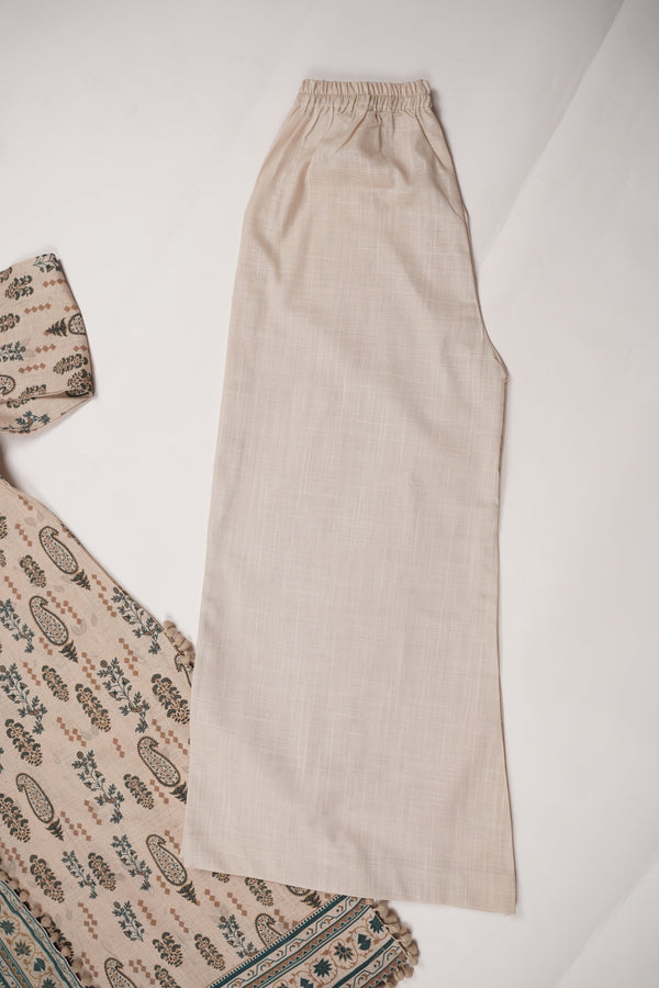 Rozi - Exclusive Khaddar Outfit with  Shawl - Ready to Wear - PD189