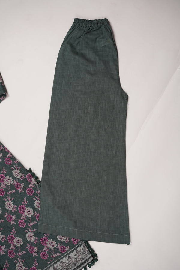Rozi - Exclusive Khaddar Outfit with  Shawl - Ready to Wear - PD188