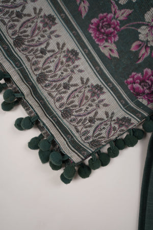 Rozi - Exclusive Khaddar Outfit with  Shawl - Ready to Wear - PD188