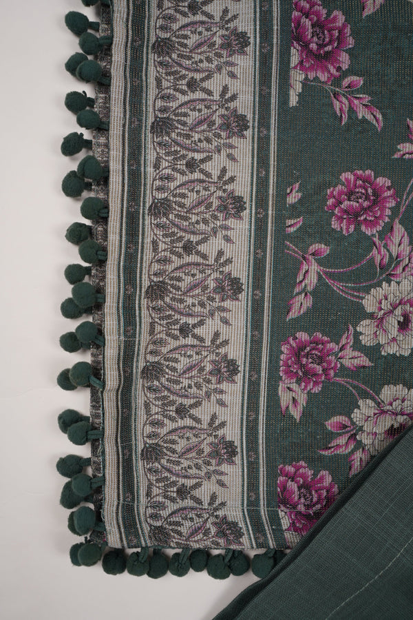 Rozi - Exclusive Khaddar Outfit with  Shawl - Ready to Wear - PD188