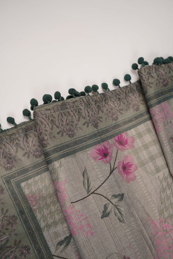 Rozi - Exclusive Khaddar Outfit with  Shawl - Ready to Wear - PD188