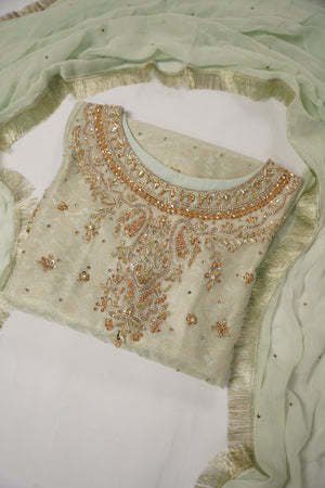 Khaas - Luxury Organza Outfit with chiffon  Dupatta - Ready to Wear SD478