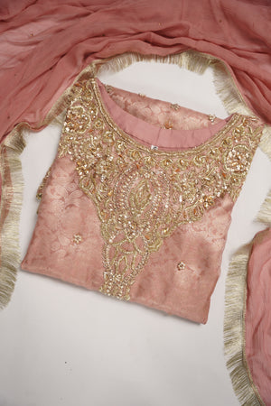 Khaas - Luxury Organza Outfit with chiffon  Dupatta - Ready to Wear SD479