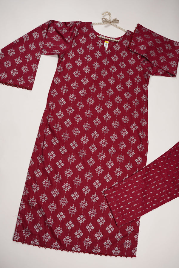 Rozi - Printed  cotton  Outfit - Ready to Wear PD119