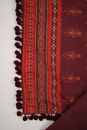Rozi - Exclusive Khaddar Outfit with  Shawl - Ready to Wear - PD191-SB