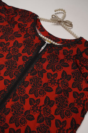Rozi - Printed Viscose Outfit  - Ready to Wear PD117
