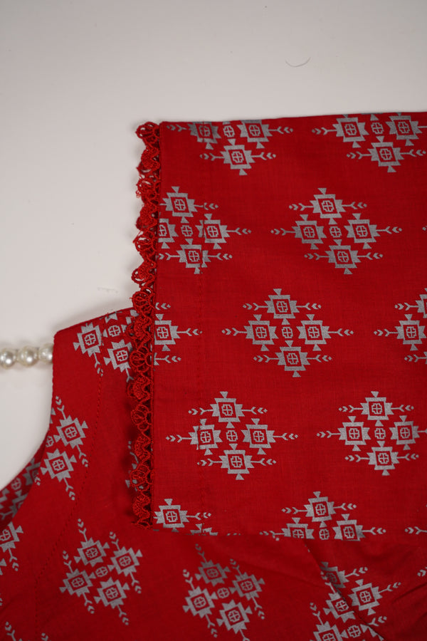 Rozi - Printed  cotton  Outfit - Ready to Wear PD121