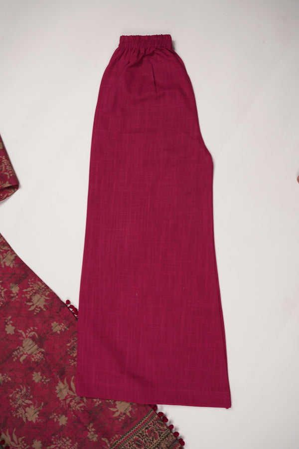 Rozi - Exclusive Khaddar Outfit with  Shawl - Ready to Wear - PD192