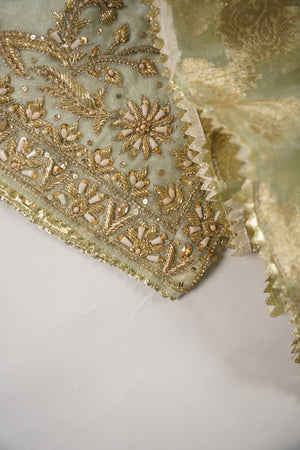 Khaas - Luxury Organza Outfit with chiffon  Dupatta - Ready to Wear SD493