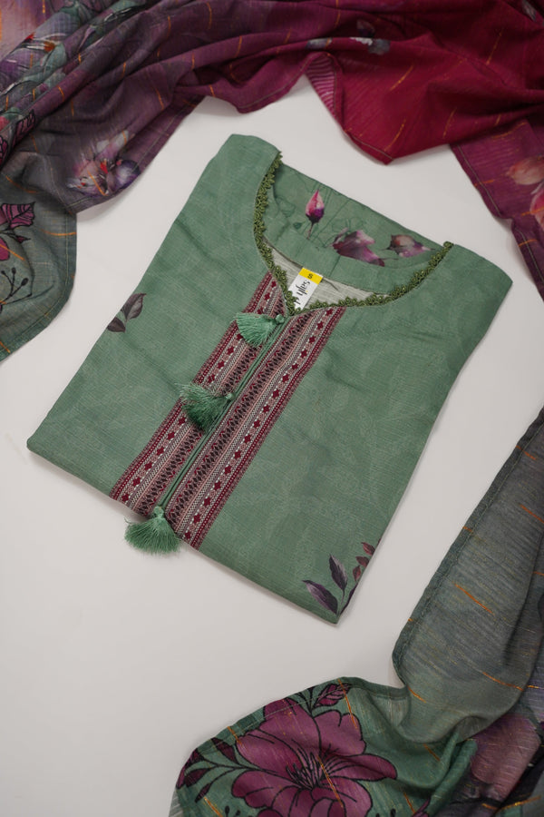 Rozi - Printed  Viscose  Outfit - Ready to Wear PD133 pista