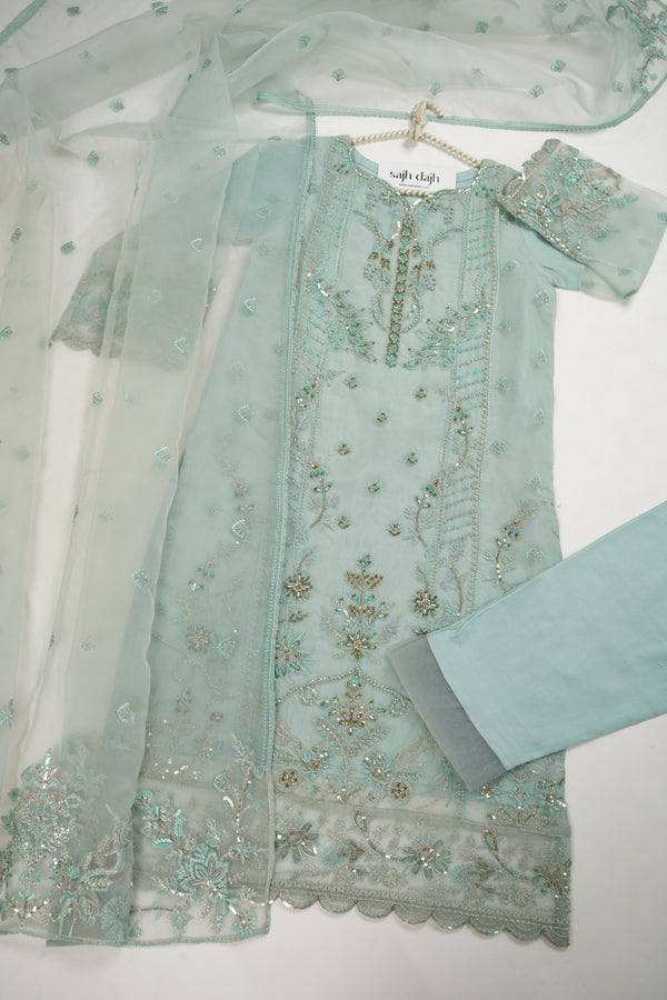 Tehwar - Luxury Organza Outfit - Festive Collection - Ready to Wear - V6 - D4 - Eid25 - 06