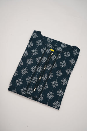 Rozi - Printed  cotton  Outfit - Ready to Wear PD135-SB