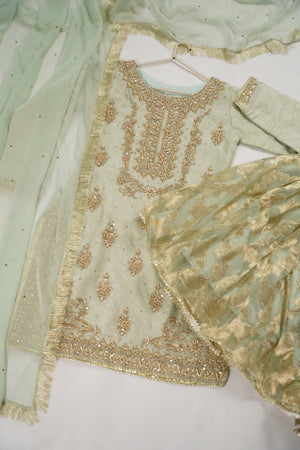 Khaas - Luxury Organza Outfit with chiffon  Dupatta - Ready to Wear SD493