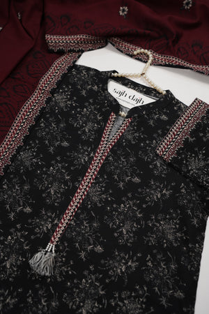Bin Saeed Originals  - Exclusive Khaddar Outfit with  Shawl - Ready to Wear SD530