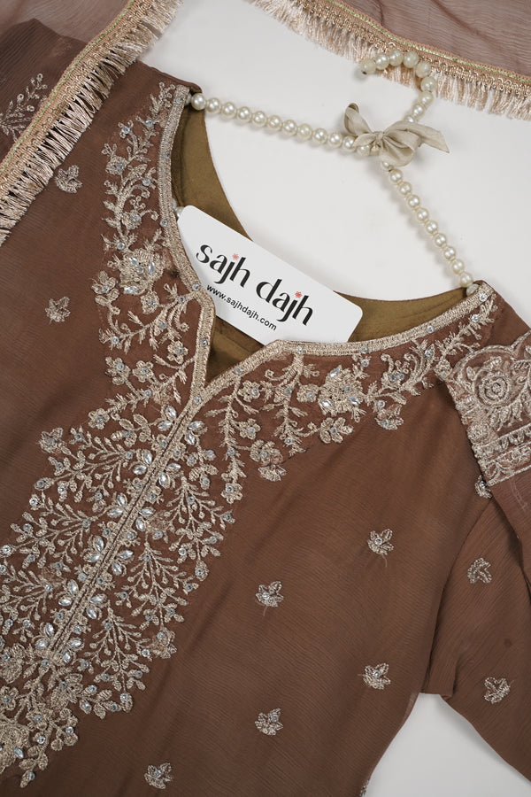 Chiffon Budget Wear Suit with Chiffon Dupatta - Ready to Wear