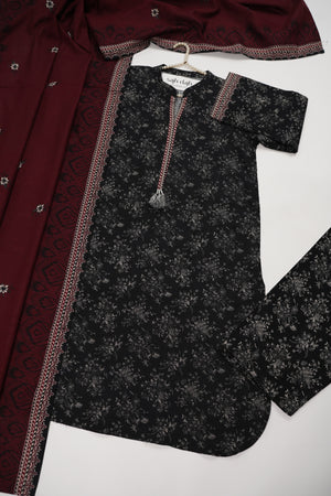 Bin Saeed Originals  - Exclusive Khaddar Outfit with  Shawl - Ready to Wear SD530