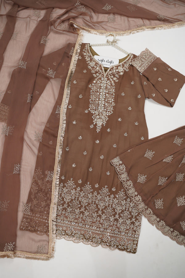Chiffon Budget Wear Suit with Chiffon Dupatta - Ready to Wear