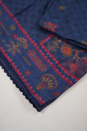 Rozi - Exclusive Dhanak Outfit with Shawl - Ready to Wear - Warm Fabric