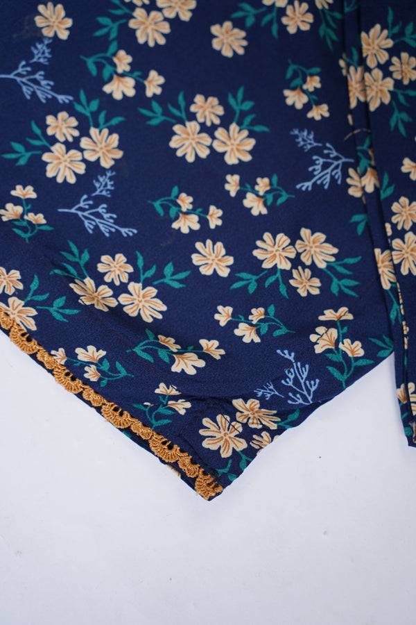 Budget Wear - Linen Co Ords- Ready to Wear PD014 Navy blue
