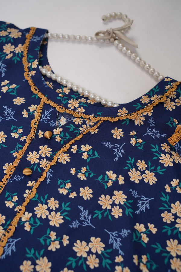 Budget Wear - Linen Co Ords- Ready to Wear PD014 Navy blue