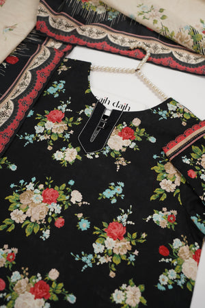 Bin Saeed Originals - Exclusive Khaddar Outfit with  Shawl - Ready to Wear SD541
