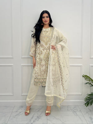 Tehwar - Luxury Organza Outfit with Organza Dupatta - Ready to Wear SB241  - Eid Volume 1