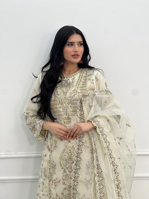 Tehwar - Luxury Organza Outfit with Organza Dupatta - Ready to Wear SB241  - Eid Volume 1