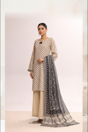 Bin Saeed Originals - Exclusive Khaddar Outfit with  Shawl - Ready to Wear SD534