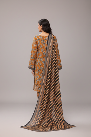 Bin Saeed Originals- Exclusive Khaddar Outfit with  Shawl - Ready to Wear SD547
